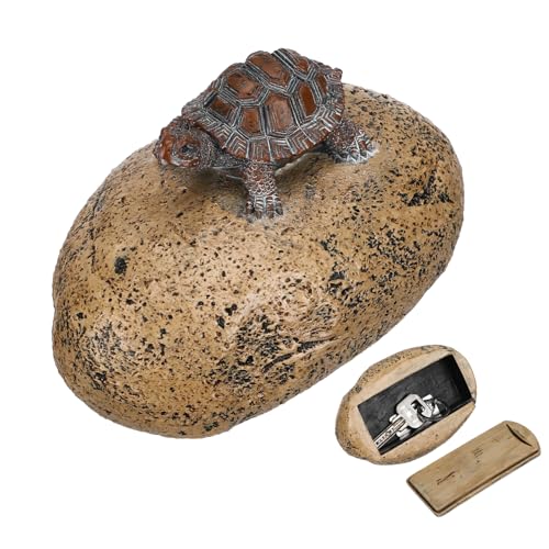 Uonlytech Fake Stein Schlüsselhalter Mit Verstecktem Fach Wetterfeste Gartendekoration Form Schildkröte Sicheren Aufbewahren Von Ersatzschlüsseln Im Freien Uonlytech Fake Stein Schlüsselhalter Mit Verstecktem Fach Wetterfeste Gartendekoration Form Schildkröte Sicheren Aufbewahren Von Ersatzschlüsseln Im Freien von Uonlytech