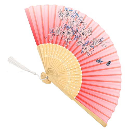 Uonlytech Faltbarer Handfächer im Japanischen Stil Dekorativer Tanzfächer Strapazierfähigem Material für Performance und Heimdekoration für Erwachsene von Uonlytech