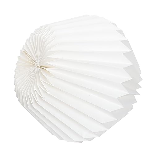 Uonlytech Faltbarer Origami Lampenschirm Robustem Papier Dekorative Pendelleuchte Abdeckung für Wohnzimmer Schlafzimmer Esszimmer Geometrisches Design für Warme Atmosphäre von Uonlytech