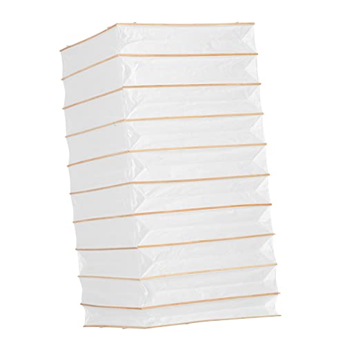 Uonlytech Faltbarer Papierlampenschirm Papier Rustikaler Origami Lampenschirm für Deckenleuchten Installieren Warmes Licht für Wohnzimmer Hotel und Zuhause von Uonlytech