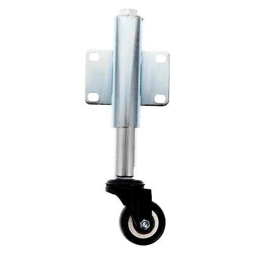 Uonlytech Federbelastetes PU Torrollen Rad mit Einstellbarem Halter Geeignet für Unebene Oberflächen für Tore und Mobile Anwendungen von Uonlytech
