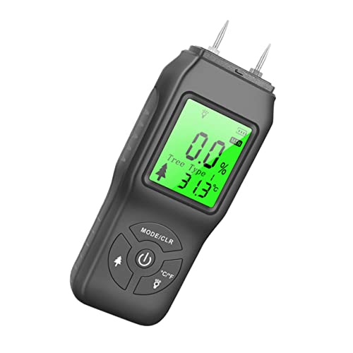 Uonlytech Lcd-feuchtigkeitsdetektor Lecktester Lcd-display Feuchtigkeitsmesser Digital Kunststoff Schwarz Gut Lesbar 4 Feuchtigkeitsstufen Keine Batterie von Uonlytech