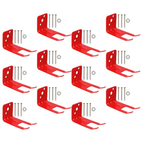 Uonlytech Feuerlöscher Wandhalterung Verstellbarer Metallhalter mit Schrauben Roter Wandhaken für Einfache Montage Platzsparendes Design Stabile Befestigung für Zuhause Büro Küche Uonlytech Feuerlöscher Wandhalterung Verstellbarer Metallhalter mit Schrauben Roter Wandhaken für Einfache Montage Platzsparendes Design Stabile Befestigung für Zuhause Büro Küche von Uonlytech