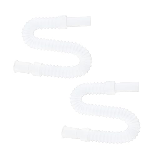 Uonlytech Flexibler Abfluss Universeller Abflussschlauch 80 Cm Wasserabflussrohr Schlauch Verdickter Rohrkörper Stahldraht 32 Mm Passend Für Beckenabflüsse von Uonlytech