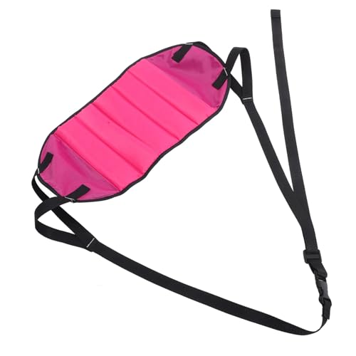 Uonlytech Fußmatte unter dem Tisch Füße Hängematte Flugzeug Erwachsene ausruhen tragbar Tritthocker Flugzeug Flugreisen Fußstütze Reisefußstütze für Flugzeug Flanell Rosy von Uonlytech
