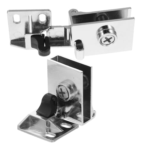 Uonlytech Glas-scharnier für Glastüren Metall-eckschutz Glas-klemme Schutz vor Kantenschäden Geräuschloses Sanftes Öffnen Für Vitrinen Schmuck Museumsausstellungen von Uonlytech