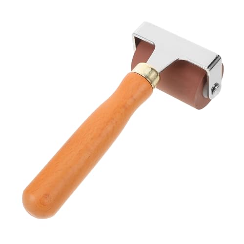 Uonlytech Gummiwalze Druckwalze Roller aus Holz und Gummi Langlebig und Leicht für Druckgrafik Gleichmäßiges Auftragen von Farbe und Tinte Einfach zu Reinigen Geeignet für DIY und von Uonlytech