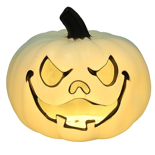 Uonlytech Halloween-Zubehör Halloween-Kürbislichter Leuchten Jack-O-Laterne Kürbisfigur Laterne Outdoor-Kürbisdekoration Für Halloween-Spukhaus-Requisiten Keine Batterie von Uonlytech