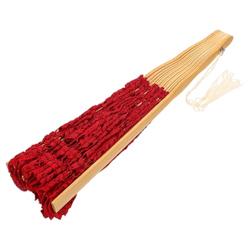 Uonlytech Handgestickter Spitzen Faltfächer Vintage Europäischer Fächer Roter Hohlfächer Für Hochzeiten Dekoration Tanz Leicht Und Tragbar Uonlytech Handgestickter Spitzen Faltfächer Vintage Europäischer Fächer Roter Hohlfächer Für Hochzeiten Dekoration Tanz Leicht Und Tragbar von Uonlytech