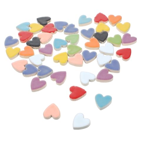 Uonlytech Herzförmige Keramikfliesen Buntes DIY Mosaik Bastelset Langlebig Vielseitig für Heimdekoration Valentinstag Weihnachtsgeschenke Kreative Handwerksprojekte Uonlytech Herzförmige Keramikfliesen Buntes DIY Mosaik Bastelset Langlebig Vielseitig für Heimdekoration Valentinstag Weihnachtsgeschenke Kreative Handwerksprojekte von Uonlytech