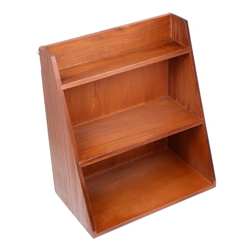 Uonlytech Holz Aufbewahrungsregal Vintage Stil Schreibtisch Organizer Platzsparend Glatte Oberfläche Praktisch Leicht Zu Reinigen Für Büro Zuhause Uonlytech Holz Aufbewahrungsregal Vintage Stil Schreibtisch Organizer Platzsparend Glatte Oberfläche Praktisch Leicht Zu Reinigen Für Büro Zuhause von Uonlytech