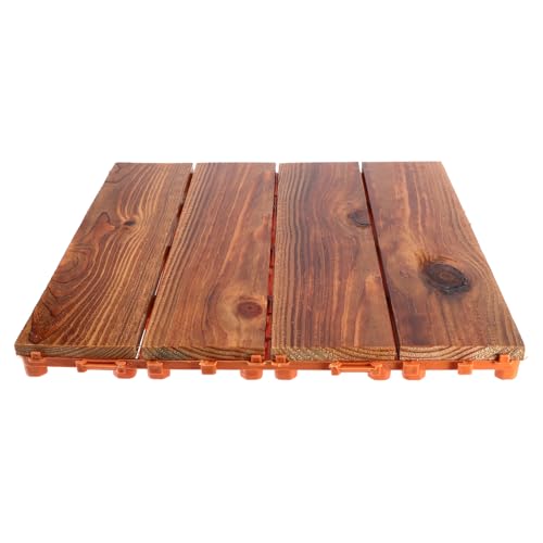Uonlytech Interlocking Holzfliesen DIY Balkon Deck Fliesen für Garten Terrasse Außenbereich und Robust Einfache Installation mit Klicksystem für Kreative Gestaltung Uonlytech Interlocking Holzfliesen DIY Balkon Deck Fliesen für Garten Terrasse Außenbereich und Robust Einfache Installation mit Klicksystem für Kreative Gestaltung von Uonlytech