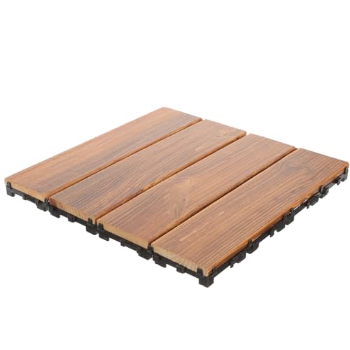 Uonlytech Interlocking Holzfliesen für Balkon und Terrasse Robuste Langlebige Bodenbeläge Hochwertigem Wartungsarm mit Natürlichem Wachsöl für Garten Bad Deck und Keller Einfache und Uonlytech Interlocking Holzfliesen für Balkon und Terrasse Robuste Langlebige Bodenbeläge Hochwertigem Wartungsarm mit Natürlichem Wachsöl für Garten Bad Deck und Keller Einfache und von Uonlytech