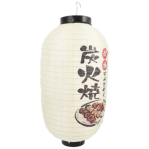 Uonlytech Japanische Hängelaterne Wasserdichtes Für Restaurants Und Bars Klassisches Design Deko Für Japanische Küche Langlebige Und Praktische Laterne Für Garten Und Outdoor-Events von Uonlytech