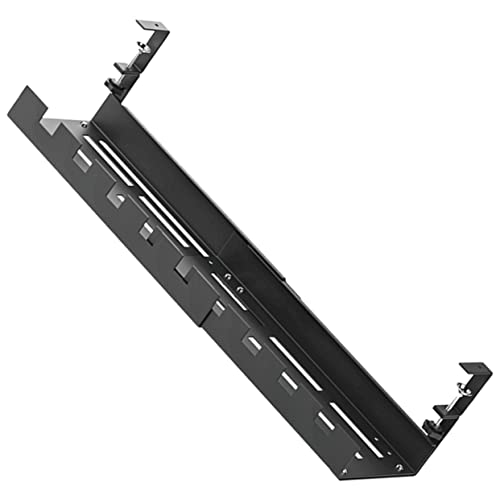 Uonlytech Kabelmanagement-rack Unter Dem Tisch Büro Unter Der Schreibtischablage Drahtorganisator Unter Dem Schreibtisch Kabel-organizer-schreibtisch Aluminium Tablett Kohlenstoffstahl Black von Uonlytech