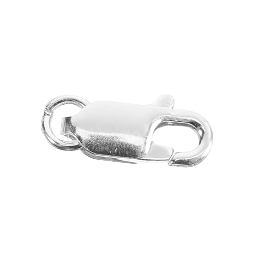 Uonlytech Karabinerverschluss für Armbänder Karabinerverschlüsse Armbänder Verbindungsschnalle Silbere Hummerverschlüsse Hummerschere Schmuck Verschluss Silber- Silver von Uonlytech