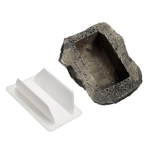 Uonlytech Key Rock Hider Stone Schlüsselkasten Diskreter Aufbewahrungskoffer Aus Stein Für Den Außenbereich von Uonlytech