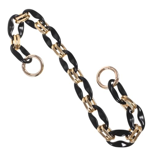 Uonlytech Kettenriemen Für Handtaschen Verstellbare Schulterkette Mit Schnalle Dekorativ Für Umhängetaschen Und Clutch Für Modebewusste Frauen in Schwarz Und Gold Uonlytech Kettenriemen Für Handtaschen Verstellbare Schulterkette Mit Schnalle Dekorativ Für Umhängetaschen Und Clutch Für Modebewusste Frauen in Schwarz Und Gold von Uonlytech