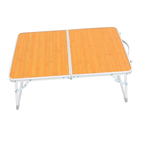 Uonlytech Klappbarer Camping Tisch aus Aluminiumlegierung Tragfähiger Verschleißfester und Leicht Verstauter Tisch für Outdoor Aktivitäten für im Bett von Uonlytech