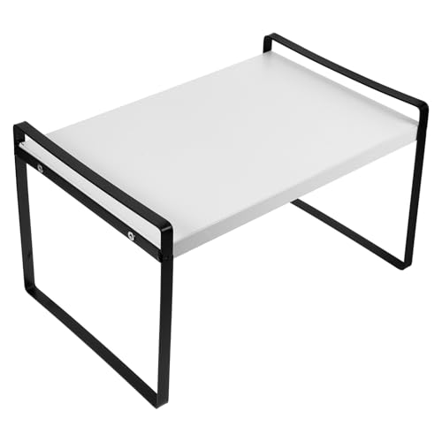 Uonlytech Kleine Eisenbuchregale Mini- Schreibtisch-Bücherregal aus Holz Schreibtischregale Desktop-Bücherregal für zu Hause Schreibtischregal im Wohnheim Bürodekor MDF von Uonlytech