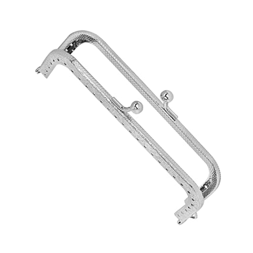 Uonlytech Kuss Verschluss Silberner Handtaschenrahmen Hochwertigem für DIY Geldbörsen und Taschenherstellung Installieren Verstellbare Dichtheit von Uonlytech