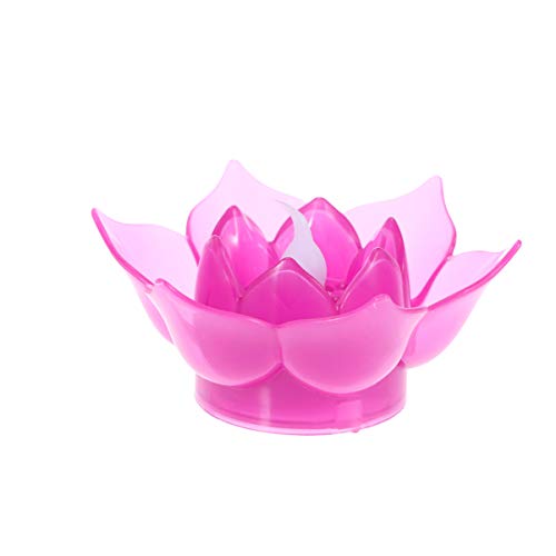 Uonlytech 1 Stück Elektronische Kerzenlampe Realistische Blume Flammenloses Schwimmendes Licht Für Partys Und Festivals von Uonlytech