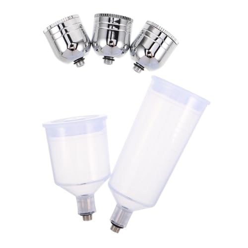 Uonlytech Malwerkzeug-Set Farbbehälter Pigmentbecher aus Kunststoff leerer Farbspender Pinselflasche streichen Abnehmbarer Farbbecher Airbrush-Mischbecher Airbrush-Pigmentbehälter Plastik von Uonlytech