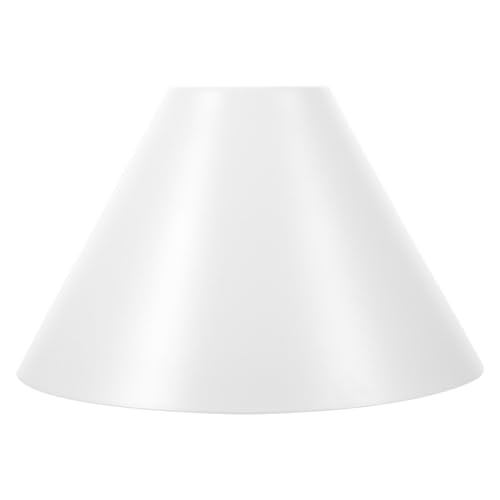 Uonlytech Minimalist Weißer Eisenlampenschirm Rostbeständig Stabiles Metall Einzigartiges Design Geeignet für Pendelleuchte Tischlampe Deckenleuchte für Wohnzimmer Esszimmer Büro LED lampe von Uonlytech