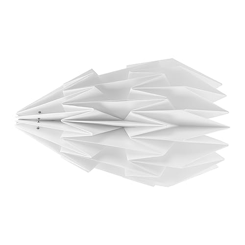 Uonlytech Nordischer Faltbarer Lampenschirm Faltbares Origami Design Dekorative Lampenabdeckung für Wohnzimmer Deckenleuchte Stilvolles Staubabweisendes Lampenzubehör von Uonlytech