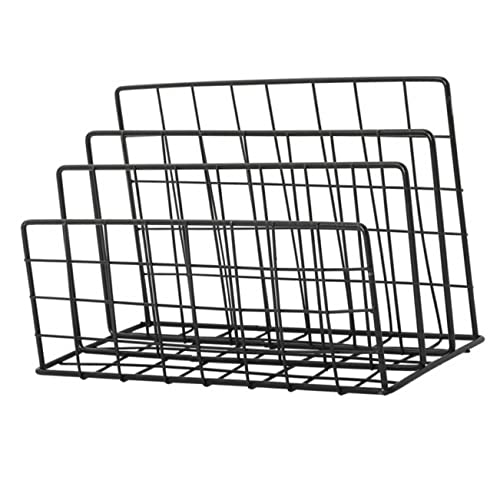 Uonlytech Organizer Rack Metall Post und Zeitschriftenständer für Schreibtisch Fächer Design für Home Office und Wohnzimmer Langlebig und Leicht zu Reinigen von Uonlytech