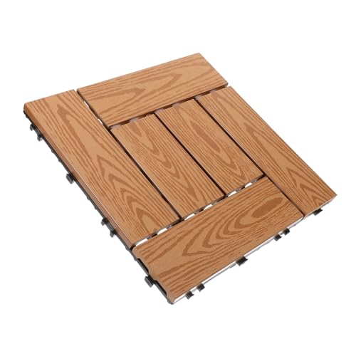 Uonlytech Outdoor Balkonbelag Robuste Interlocking Holzfliesen für Terrasse und Garten Wetterfest und Werkzeugfreie für Patio und Balkon M² Fliesen Uonlytech Outdoor Balkonbelag Robuste Interlocking Holzfliesen für Terrasse und Garten Wetterfest und Werkzeugfreie für Patio und Balkon M² Fliesen von Uonlytech