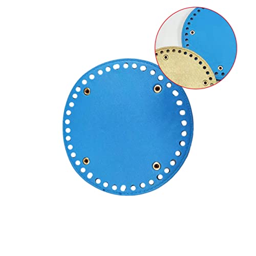 Uonlytech PU Bag Bottom Base Runde Bodenplatte für DIY Nähtaschen Handgefertigte Zubehörteile in Himmelblau Strapazierfähigem Material zum Schutz Gestaltung Ihrer Taschen von Uonlytech