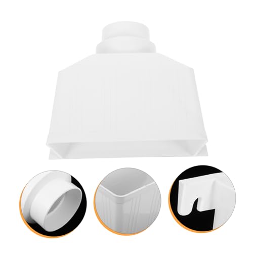 Uonlytech PVC Regenwassersammler Langlebiger Fallrohranschluss ohne Schneiden Universeller Regenrinne Verbinder für Fallrohr Abdichtend und Einfach Montierbar von Uonlytech