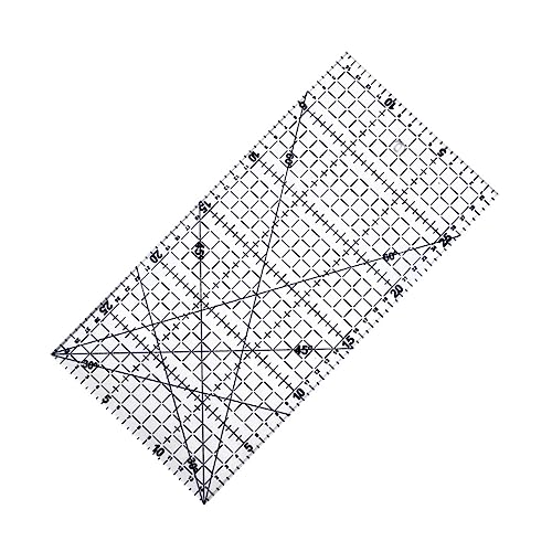 Uonlytech Patchwork Lineal Nählineale Messwerkzeug Quilting Bastellineal Zum Nähen Gerades Stofflineal Quilts Stoffsaumlineal Gestepptes Lineal Nählineal Werkzeuglineal von Uonlytech