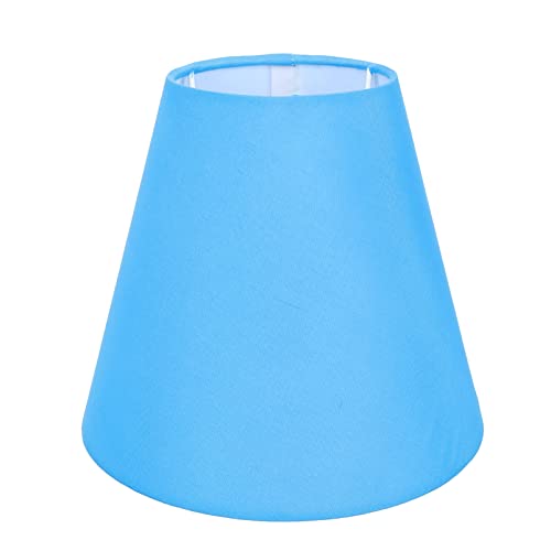 Uonlytech Pendelleuchte Gewebe Lampenschirm Lampe Ersatzschirm für Tischleuchte Kronleuchter Wandleuchte Schlafzimmer Küche 20cm Lampenschirm Stehlampe Blau Deckenleuchter von Uonlytech