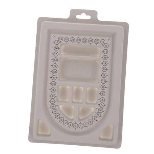 Uonlytech Perlenschmuckbrett Für DIY Projekte Rechteckiges Designbrett Für Perlenketten Und Armbänder Tablett Mit Maßstab Für Schmuckherstellung Und Bastelarbeiten von Uonlytech