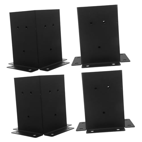 Uonlytech Post Base Brackets Schwerlast Metall Pfostenanker für Garten Pergola Zaun und Briefkasten Uv-beständig Langlebig Sichere Befestigung Elegantes Design für Außenbereich von Uonlytech