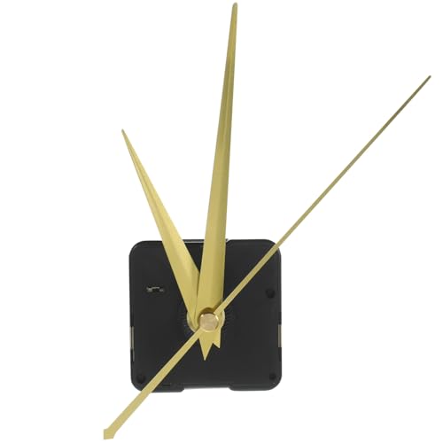 Uonlytech Quarzuhr-Mechanismus-Set Stummgeschaltete Uhrziffern Eingestellter Uhrwerksmechanismus Mit 3 Zeigern Für Die DIY-Uhrreparatur Golden von Uonlytech