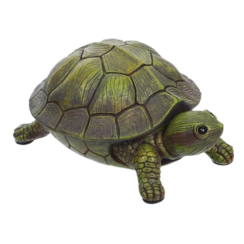 Uonlytech Realistischer Schildkröten-Schlüsselverstecker Wetterfest für Garten und Terrasse Multipurpose Aufbewahrungsbox für Ersatzschlüssel und Kleine Wertgegenstände Diskrete Outdoor von Uonlytech