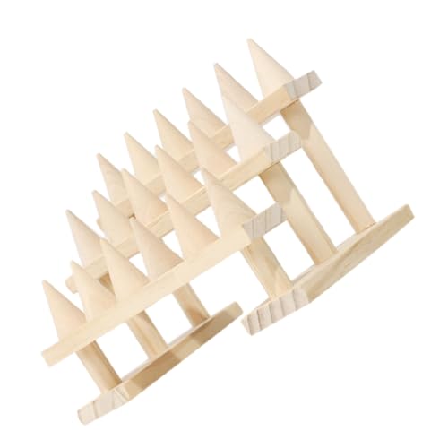 Uonlytech Ringständer Aus Holz Kegelform Ringhalter Für Fingerringe Schmuckaufbewahrungsbehälter Für Frisiertische Schmuckgeschäfte Und Ausstellungsstände Uonlytech Ringständer Aus Holz Kegelform Ringhalter Für Fingerringe Schmuckaufbewahrungsbehälter Für Frisiertische Schmuckgeschäfte Und Ausstellungsstände von Uonlytech