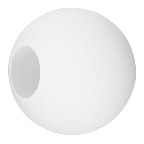 Uonlytech Runder Glaslampenschirm Abnehmbarer Lampenschirm für Stehlampe und Tischlampe Dekorativer Lampenschirm Ersatz Öffnung für Bessere Lichtqualität und Einfach zu Reinigen von Uonlytech