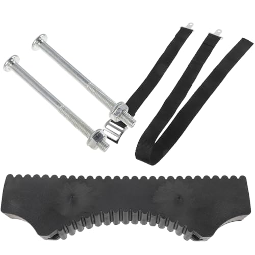 Uonlytech Rutschfeste Leiterauflage aus Hochwertigem Gummi Stabiler Leiter stabilisator für Teleskop Anlegeleitern Langlebiger Leiter pad mit Schrauben und Befestigungsband Sicherer Halt von Uonlytech