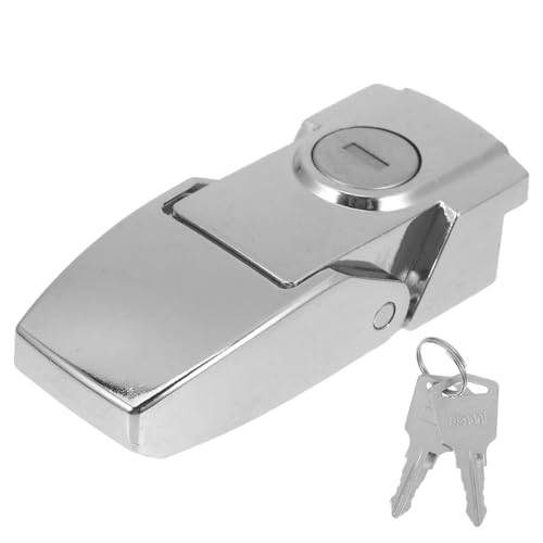 Uonlytech Schloss für Elektroschränke mit Schlüssel Verriegelbarer Türriegel Sicherheits hasp für Schranktüren Nahtlose Integration Robustes für Vielseitige Anwendung von Uonlytech