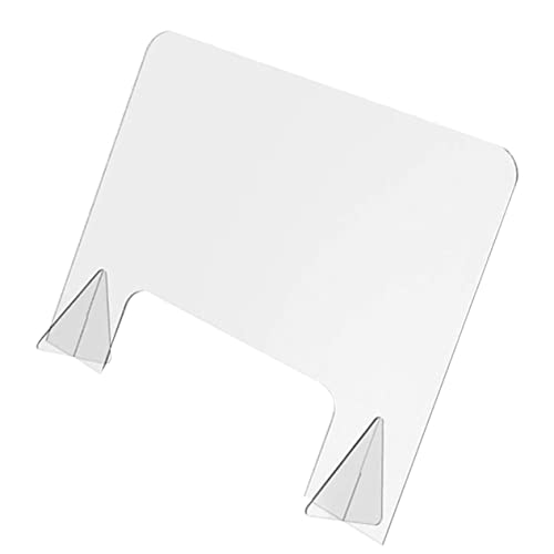 Uonlytech Schreibtisch-Schindel Planke Sichtschutz für den Schreibtisch Acrylplatte Büroplatte Präventionsleitbleche Anti-Spray-Platte Isolationsplatte von Uonlytech