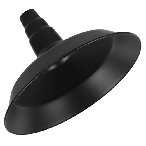Uonlytech Schwarzer Industrielampen Schirm Robustem Eisen mit Backlack Verstellbar Vintage Metall Deckenleuchte für Diy Hängelampe Restaurant Wohnzimmer von Uonlytech