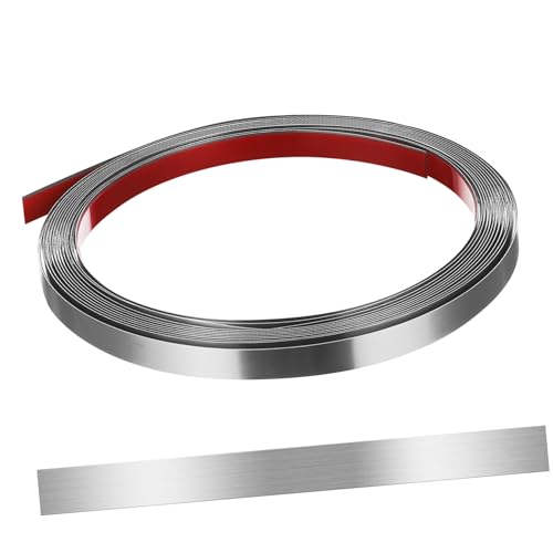 Uonlytech Selbstklebende Edelstahl Zierleiste Wanddekor Metallstreifen Spiegelrand Modern Gebürstet Einfache Montage Ablösbar Vielseitig für Wände Türen Fensterrahmen Uonlytech Selbstklebende Edelstahl Zierleiste Wanddekor Metallstreifen Spiegelrand Modern Gebürstet Einfache Montage Ablösbar Vielseitig für Wände Türen Fensterrahmen von Uonlytech