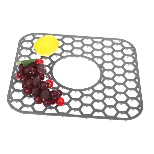 Uonlytech Silikon Küchen Spülbecken Matte Honigwaben Design Hitzebeständige Abtropfmatte für Porzellan Flexibel und Leicht zu Reinigen Multifunktionale Ablage für Geschirr und von Uonlytech