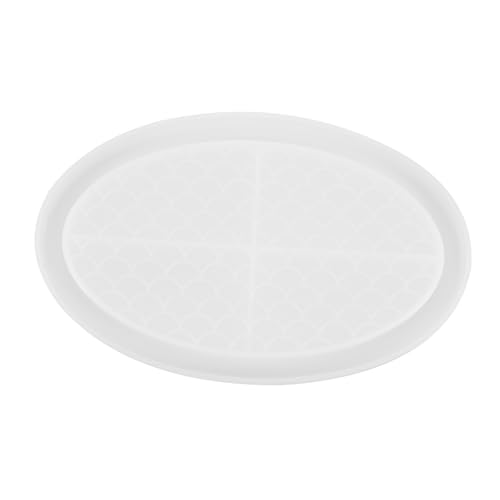 Uonlytech Silikonform Ovaler Fischschuppen Tablett Gießform Lebensmittelecht Epoxidharz Resinform für DIY Handwerk Kerzenhalter Schmuckaufbewahrung Basteln Uonlytech Silikonform Ovaler Fischschuppen Tablett Gießform Lebensmittelecht Epoxidharz Resinform für DIY Handwerk Kerzenhalter Schmuckaufbewahrung Basteln von Uonlytech