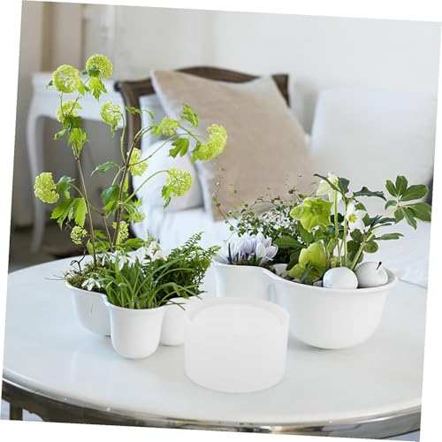 Uonlytech Silikonform Pflanzenhalter Vase DIY Gießform mit Deckel Große Runde Blumentopf Form Glatte Oberfläche Einfach zu Entformen Vielseitig als Pflanzgefäß und Aufbewahrungsdose von Uonlytech