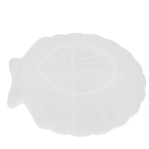Uonlytech Silikonform Schmucktablett Muschelform Epoxidharz Gießform Diy Tray Durchmesser Leicht zu Reinigen Kreative Bastelhilfe für Schmuck und Wohnaccessoires von Uonlytech